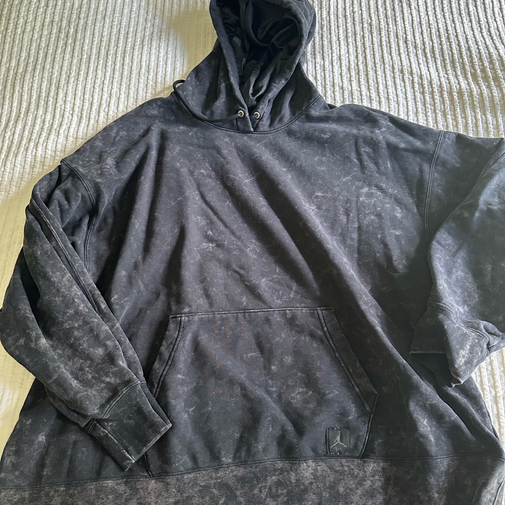 xl grey washed jordan hoodie